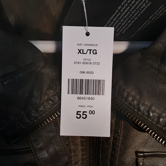 Faux leather XL combat jacket - Picture 11 of 13